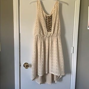 Cream lace dress